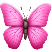 Pink butterfly sticker