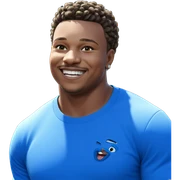 smiling boy with earrings sticker