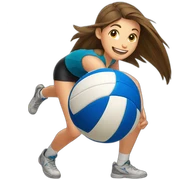 Volleyball sticker