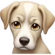 Sad dog sticker