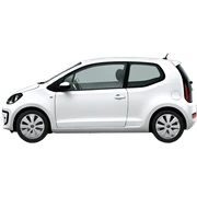 White VW UP! sticker