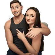 casual moment between friends sticker