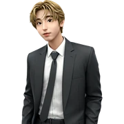 stylish boy in formal attire sticker