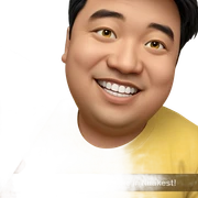 happy boy in yellow shirt sticker