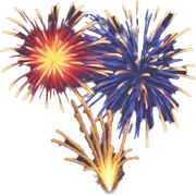 Fireworks sticker