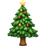 Christmas tree sticker