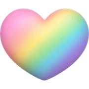 A heart Pastel color Rainbow Pastel cute sticker