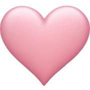 soft pink heart sticker