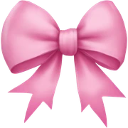 Pink bow sticker