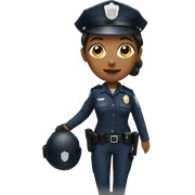 police woman sticker