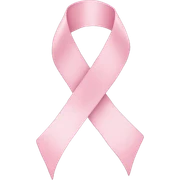 light pink ribbon sticker