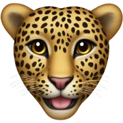 leopard print heart sticker