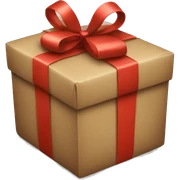 Christmas present sticker