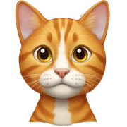Orange tabby sticker