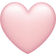 Light pink heart sticker