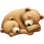 Sleeping bears sticker