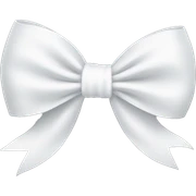 white bow sticker