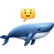 whale with muscles sticker