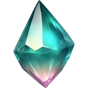 Shiny sparkly glass crystal gem shard sticker