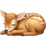 baby Deer sleeping sticker