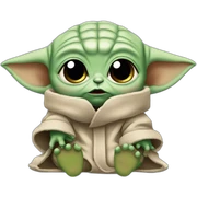 baby yoda crying sticker