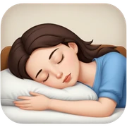 Brunette girl sleepin sticker