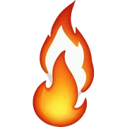 Flame sticker