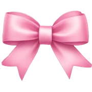 light pink ribbon bow sticker
