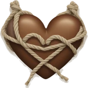 roped two hearts sticker