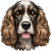 Brindle Cocker Spaniel sticker