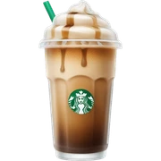 Starbuck ice coffee with ice cubes sticker