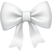 white bow sticker