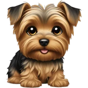 Yorkie puppy sticker