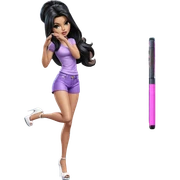girl in high heels sticker