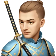 Elegant Samurai sticker