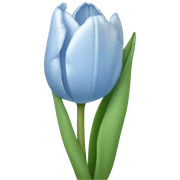 light blue tulip sticker