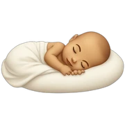 Sleeping baby sticker