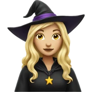 Blonde witch  sticker