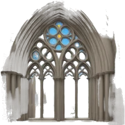 Cathedral window  sticker