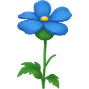 Blaue Blume sticker