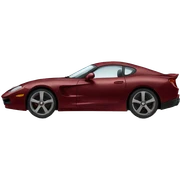 DARK red sports car sticker