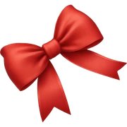 red bow sticker