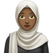 Beautiful girl with hijab sticker