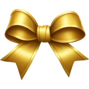 gold bow sticker