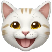 Smiling cat sticker
