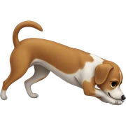 Dog doing a cartwheel sticker