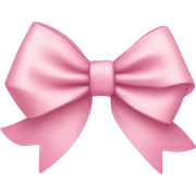 light pink bow sticker