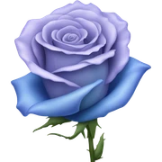 Blue rose sticker