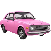 Pink car sticker