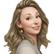 smiling girl with earrings sticker